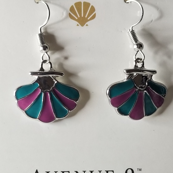 NWT Avenue 9 Sealife "Shell" Earrings - Picture 2 of 7